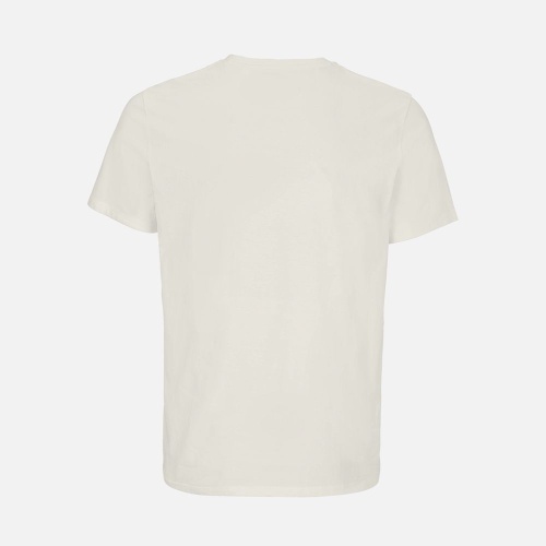 Футболка унисекс Lyam, молочно-белая фото 3