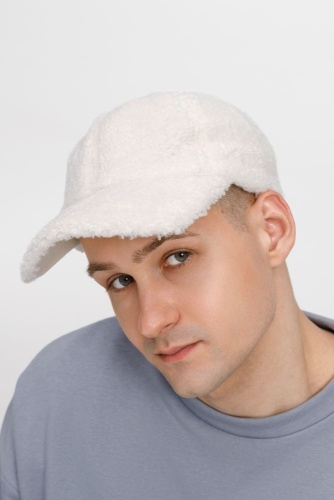 Бейсболка Oblako, утепленная, молочно-белая фото 4 Бейсболка Oblako, утепленная, молочно-белая фото 4