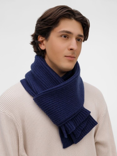 Шарф Laconi, синий фото 4 Шарф Laconi, синий фото 4