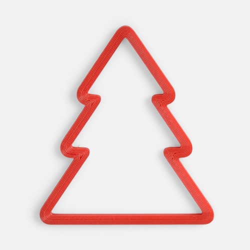 Подвеска «Елочка», 3D-печать, красная Подвеска «Елочка», 3D-печать, красная