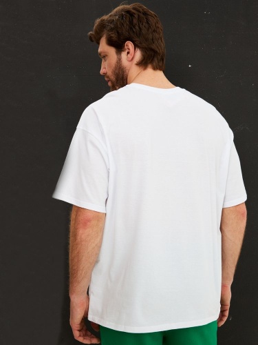 Футболка Oversize Premium, белая фото 4