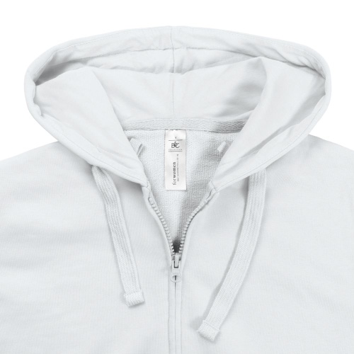 Толстовка женская Hooded Full Zip белая фото 5