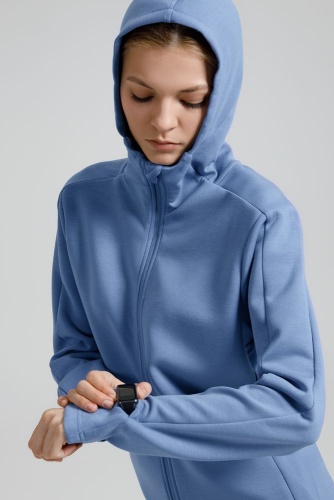 Куртка с капюшоном унисекс Begi, синяя фото 4