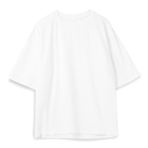 Футболка оверсайз унисекс Base Space, белая фото 2 Футболка оверсайз унисекс Base Space, белая фото 2