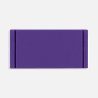 Лейбл из ПВХ Dzeta, XS, фиолетовый