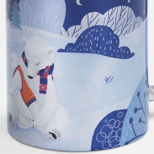 Кружка «Праздничный полюс», серебристая фото 4