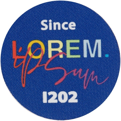 Наклейка тканевая Lunga Round, M, синяя фото 3 Наклейка тканевая Lunga Round, M, синяя фото 3