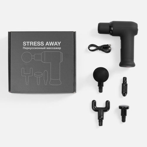 Перкусcионный массажер Stress Away, черный фото 5 Перкусcионный массажер Stress Away, черный фото 5