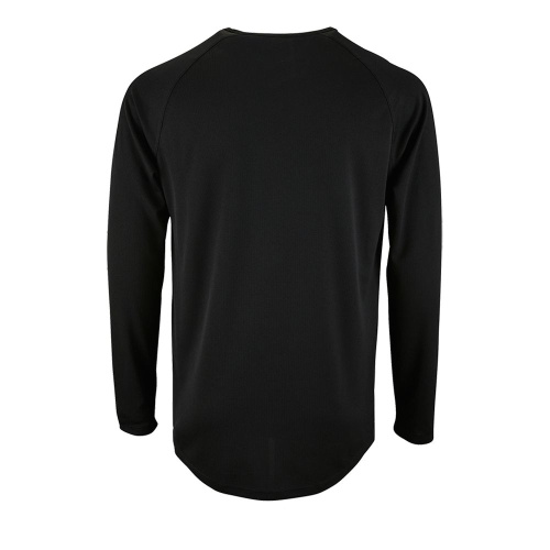 Футболка с длинным рукавом Sporty LSL Men, черная фото 3