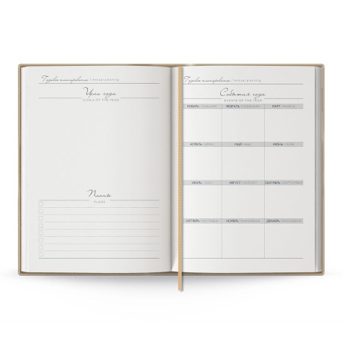 Ежедневник Anaconda, недатированный, золотистый фото 5 Ежедневник Anaconda, недатированный, золотистый фото 5