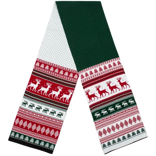 Шарф Mirakler, красный с зеленым фото 3 Шарф Mirakler, красный с зеленым фото 3