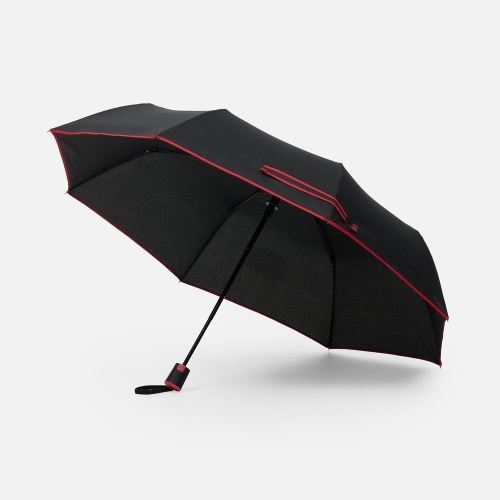 Зонт складной Edgeline, красный фото 2
