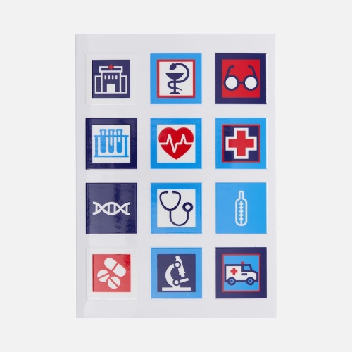 Стикерпак UV-DTF Industry, медицина фото 2 Стикерпак UV-DTF Industry, медицина фото 2