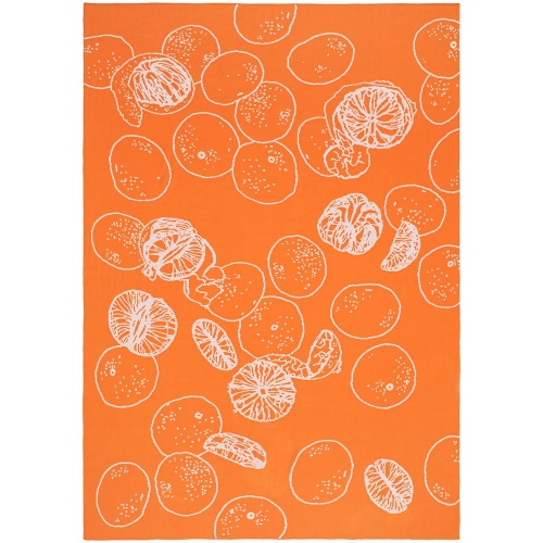 Плед Citrion, оранжево-белый фото 2