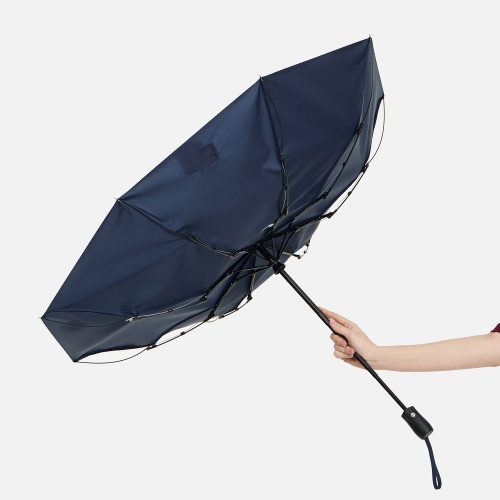 Зонт складной Brellix, темно-синий фото 3