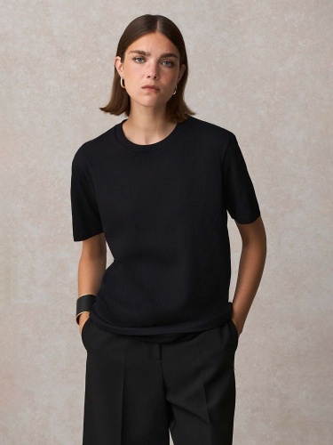 Футболка унисекс Lyam, темно-синяя фото 5 Футболка унисекс Lyam, темно-синяя фото 5