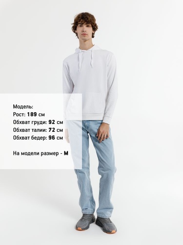 Худи унисекс Westray, белое фото 3 Худи унисекс Westray, белое фото 3