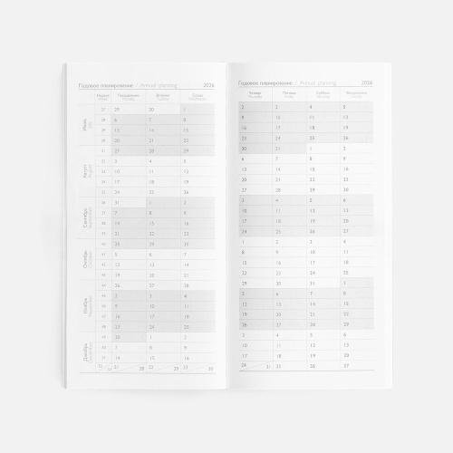 Еженедельник Baza, датированный, серый фото 4 Еженедельник Baza, датированный, серый фото 4