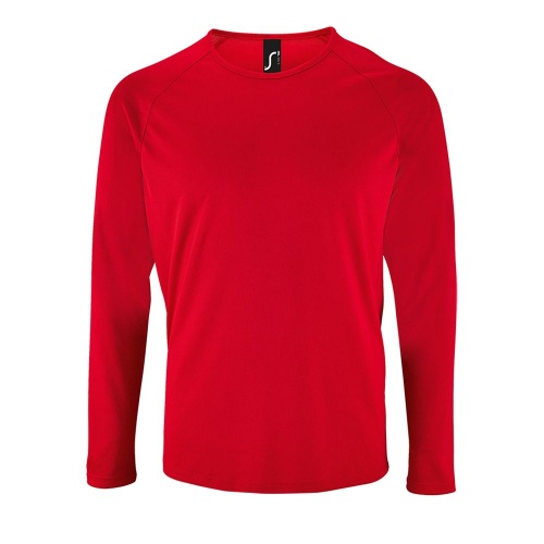 Футболка с длинным рукавом Sporty LSL Men, красная фото 2