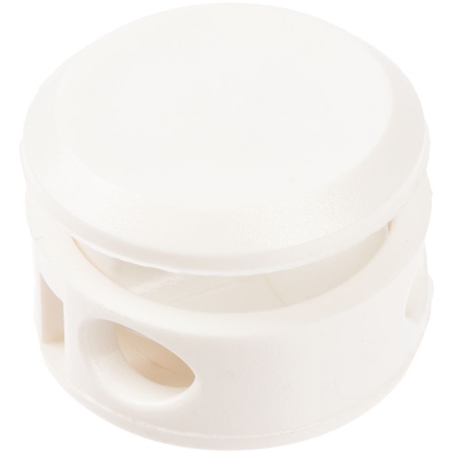 Двойной фиксатор для шнура Brоgy, белый фото 2 Двойной фиксатор для шнура Brоgy, белый фото 2