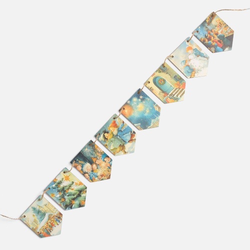 Деревянные флажки «Праздничные мотивы» фото 6