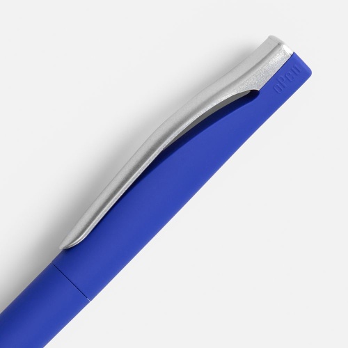 Ручка шариковая Pin Soft Touch, синяя фото 4