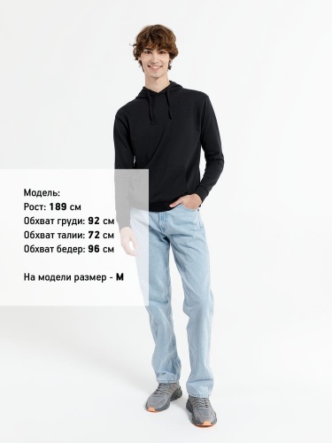 Худи унисекс Westray, черное фото 6