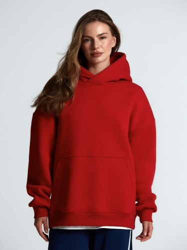 Худи Kulonga Oversize, красное фото 7