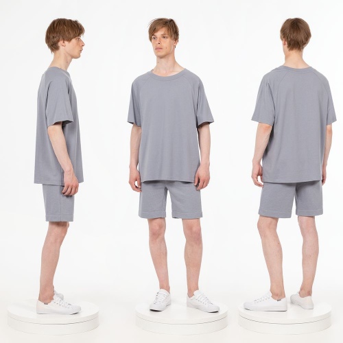 Футболка унисекс оверсайз T2, серая фото 3