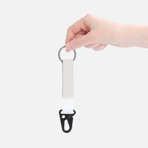 Брелок с карабином Manlig, белый фото 2