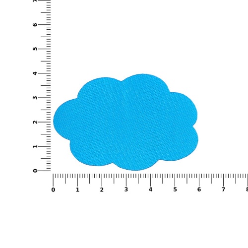Наклейка тканевая Lunga Calum, L, голубая фото 2 Наклейка тканевая Lunga Calum, L, голубая фото 2