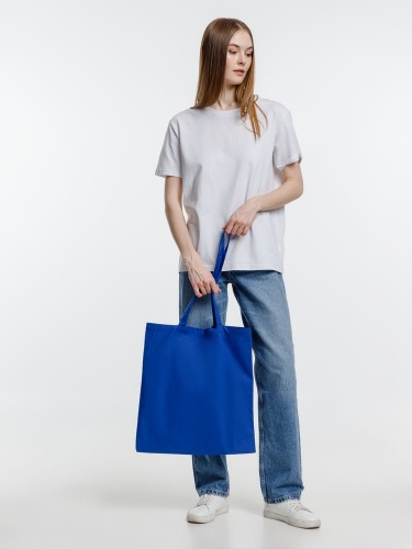 Холщовая сумка Optima 135, ярко-синяя фото 7