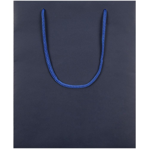 Пакет бумажный Vid M, синий фото 3