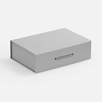 Коробка Case, подарочная, серая матовая