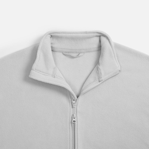 Куртка флисовая унисекс Nebo, светло-серая фото 4