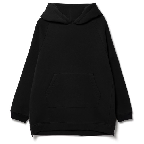 Худи унисекс оверсайз Easy Street, черное Худи унисекс оверсайз Easy Street, черное