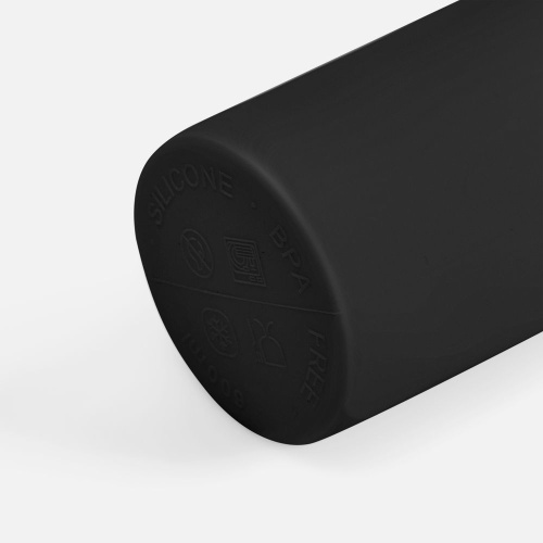 Складная бутылка для воды Langfossen, черная фото 3 Складная бутылка для воды Langfossen, черная фото 3