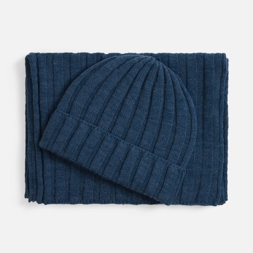 Шапка Metelitsa, синий меланж (джинс) фото 2