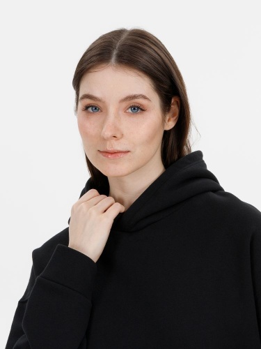 Худи оверсайз унисекс Snuggie, черное фото 12