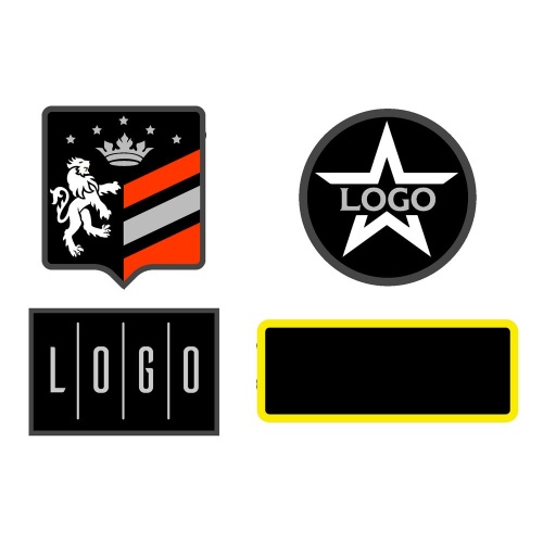 Шеврон из габардина Gabo M, черный фото 2