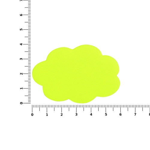 Наклейка тканевая Lunga Calum, L, желтый неон фото 2 Наклейка тканевая Lunga Calum, L, желтый неон фото 2
