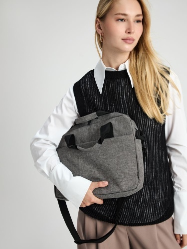 Сумка для ноутбука Delegate, серая фото 5 Сумка для ноутбука Delegate, серая фото 5