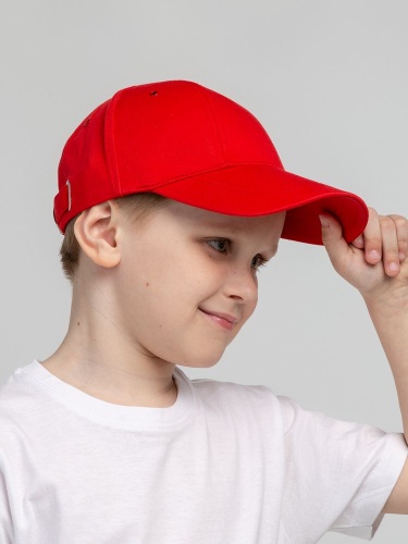 Бейсболка детская Capture Kids, красная фото 6