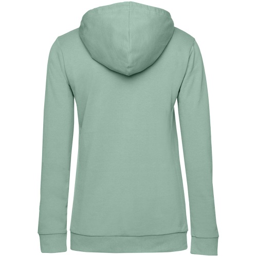Толстовка с капюшоном женская Hoodie, серо-зеленая фото 3