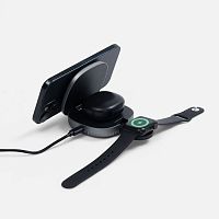 Складная станция беспроводной зарядки flowPad, серая