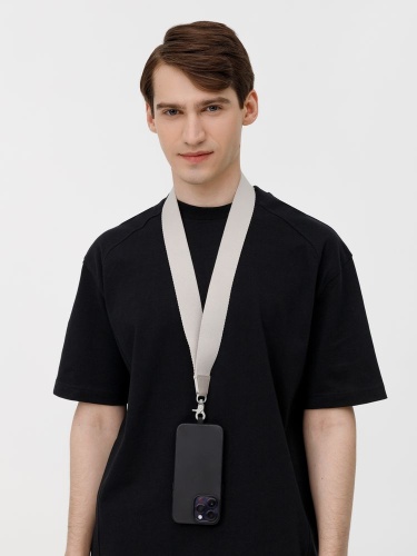 Ланьярд Band, серый фото 3