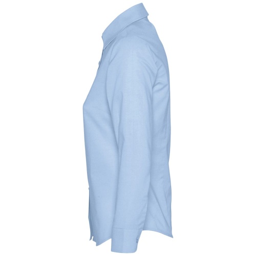 Рубашка женская с длинным рукавом Embassy, голубая фото 4