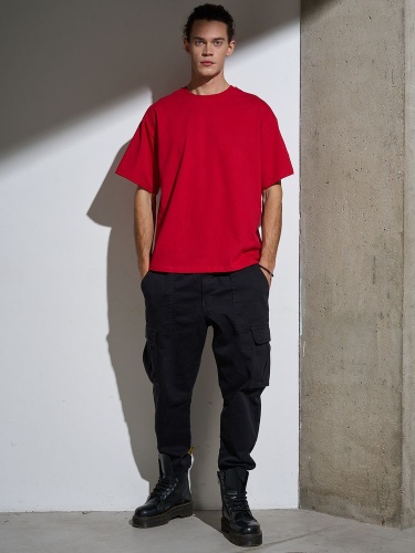 Футболка Oversize Premium, красная фото 10