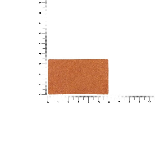 Лейбл кожаный Pasek, M, горчичный фото 3