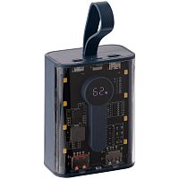 Аккумулятор с быстрой зарядкой Trellis Quick 10000 мАч, синий